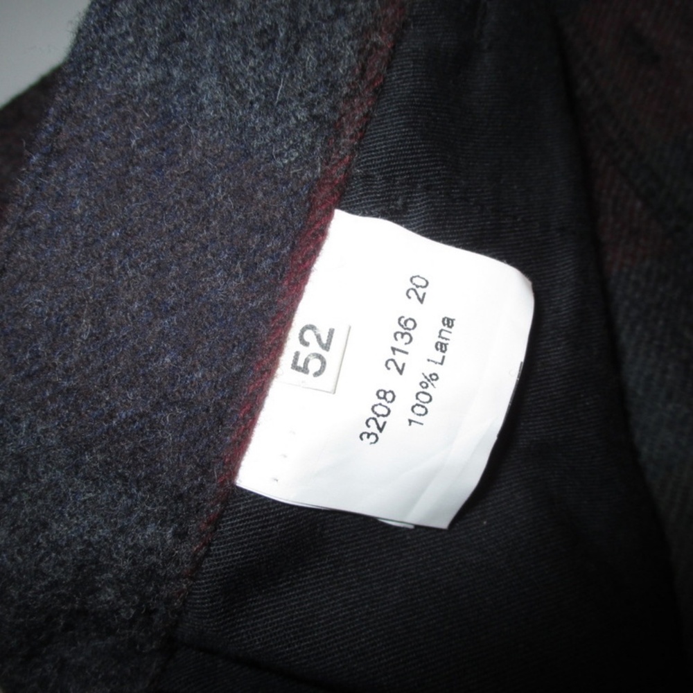 💰SOLD 💰 Raf Simmons dark grey plaid wool - Picture 5 of 8
